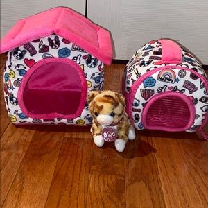 Justice 3 piece pet carrier and house